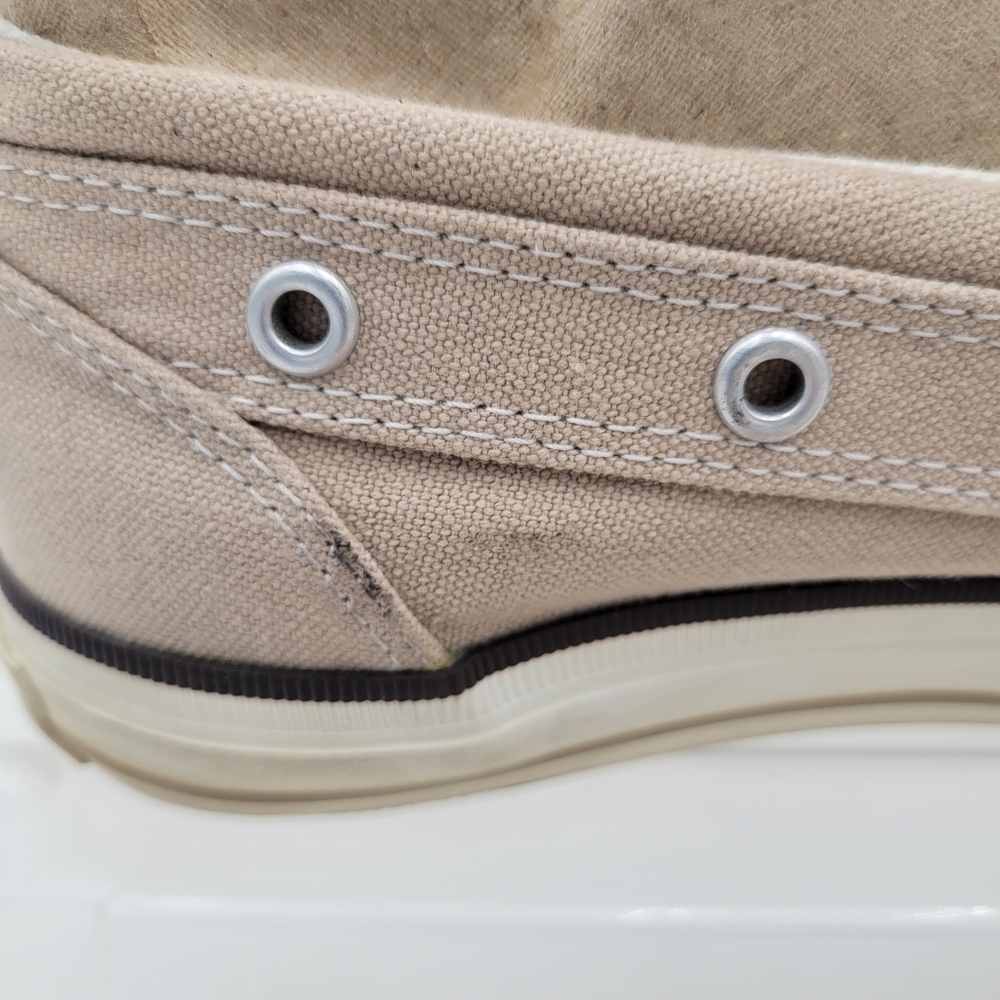 Mens Converse One Star Canvas Boat shoe Tan/Khaki/Light Brown Size 7.5 - Picture 3 of 12